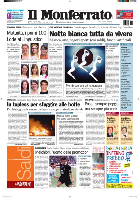 Il Monferrato - Edizione 52 del 04/07/2008